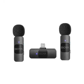 BOYA BY-V2 Wireless Microphone use for iPhone and iOS Device BOYA BY-V2 Wireless Microphone use for iPhone and iOS Device