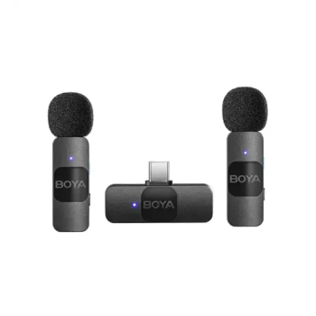 BOYA BY-V20 Ultracompact Wireless 2.4GHz Microphone System for Type-C Device BOYA BY-V20 Ultracompact Wireless 2.4GHz Microphone System for Type-C Device