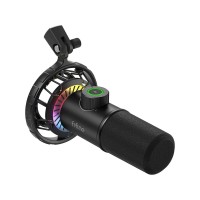 FIFINE K658 USB Dynamic Cardioid Microphone (with Live Monitoring, Gain Control, Mute Button)