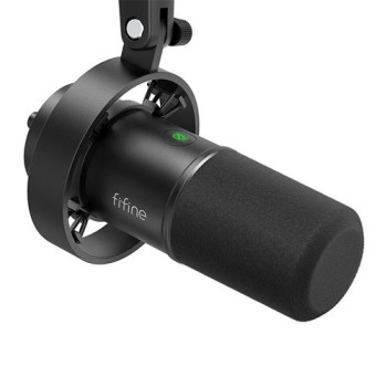 FIFINE K688 USB/XLR Dynamic Microphone with Shock Mount, Touch-Mute, Headphone Jack, I/O Controls for Podcasting FIFINE K688 USB/XLR Dynamic Microphone with Shock Mount, Touch-Mute, Headphone Jack, I/O Controls for Podcasting