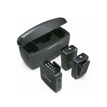 FIFINE M9 Dual Wireless Lavalier Microphone System with Charging Case & 3 Adapter Cables for Android, iPhone, Camera, PC FIFINE M9 Dual Wireless Lavalier Microphone System with Charging Case & 3 Adapter Cables for Android, iPhone, Camera, PC