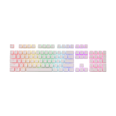Redragon A130 Pudding 104 Keys Standard Doubleshot PBT Keycap Set White