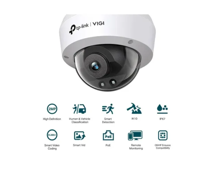 TP-Link VIGI C220I IP 2MP 4mm Lens IR Dome Camera