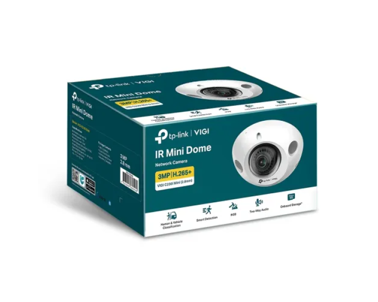 TP-Link VIGI C230I Mini IP 3MP IR Audio Dome Camera