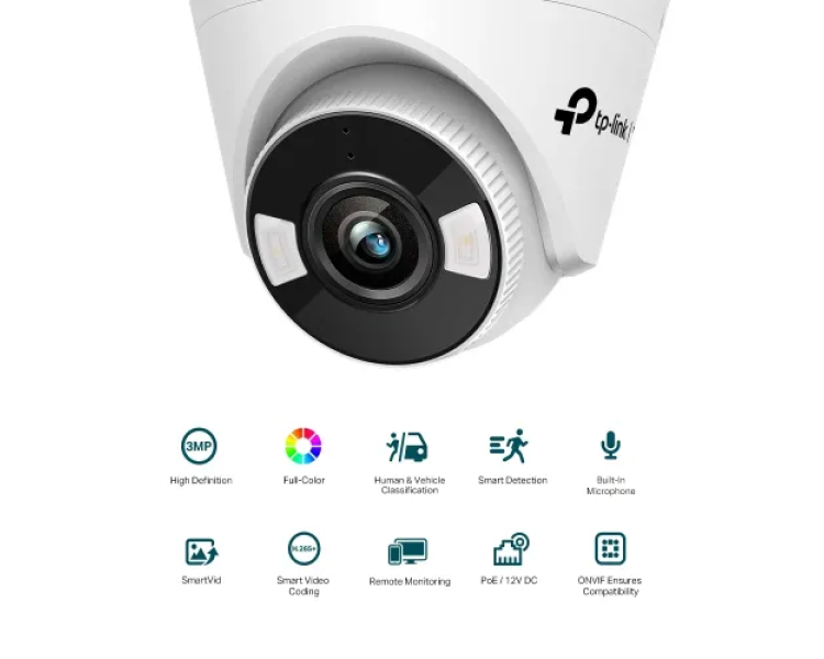 TP-Link VIGI C430 Full-Color Audio Turret IP 3MP 4mm Lens Camera