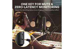 MAONO AU-PM401 Zero Latency USB Microphone Set
