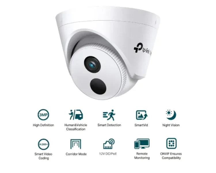 TP-Link VIGI C440I IP 4MP 4mm Lens IR Turret Camera