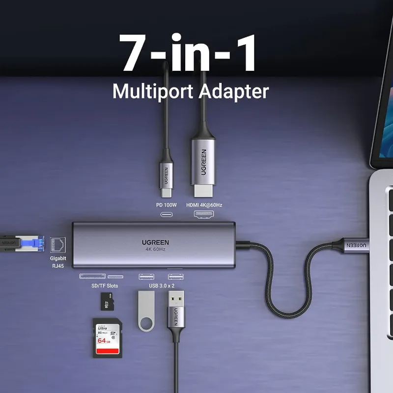UGREEN 15599 7 IN 1 USB C DOCKING STATION UGREEN 15599 7 IN 1 USB C DOCKING STATION