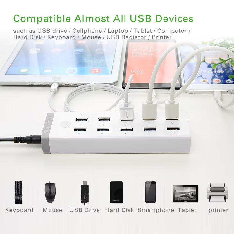 UGREEN 20482 10 PORT USB 3.0 HUB