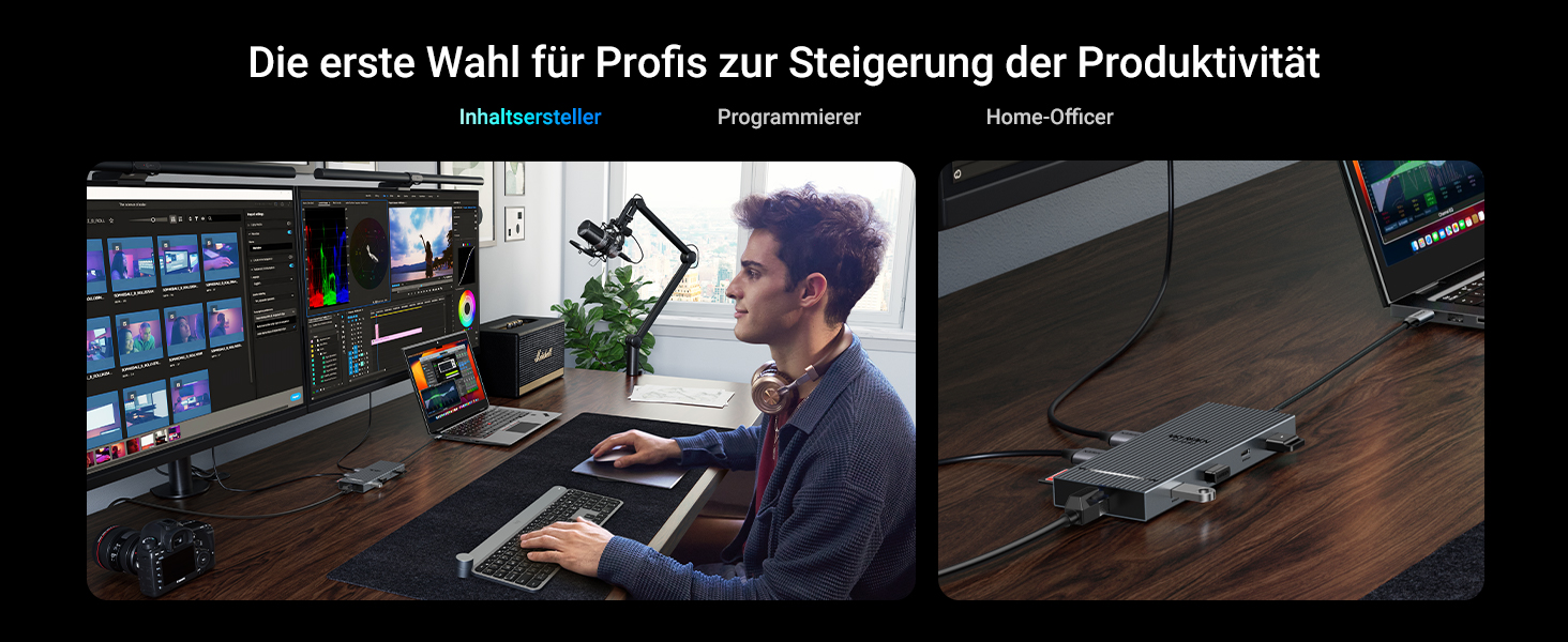 UGREEN CM866 (45366) 10 IN 1 USB C DOCKING STATION