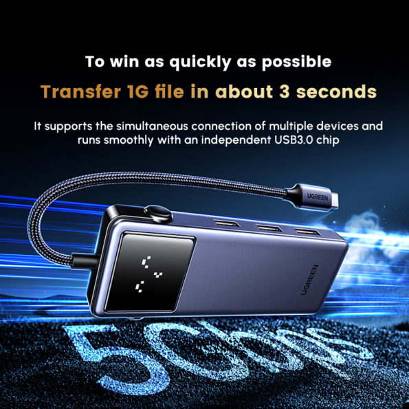 UGREEN CM888 (45155) QPai PRO 7-IN-1 USB C DOCKING STATION